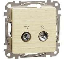 TV/R ligzda, Sedna Design & Elements, caurejoša, 7dB, PRO, bērzs SDD180474R | 3606481467782