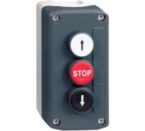 Complete control station, Harmony XALD, XALK, dark grey, flush push buttons 22mm, white up arrow 1NO XALD326H7 | 3389119414302