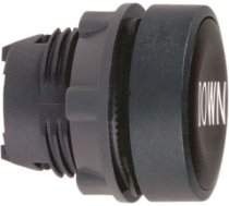 Head for non illuminated push button, Harmony XB5, black flush, 22mm, spring return, white marked DO ZB5AA344 | 3389110134605