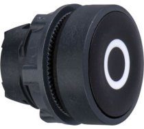Head for non illuminated push button, Harmony XB5, black flush, 22mm, spring return, white marked O ZB5AA232 | 3389110904444