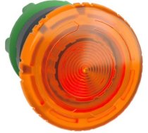 Head for illuminated push button, Harmony XB5, plastic, orange mushroom 40mm, 22mm, latching turn to ZB5AW753 | 3389110666861