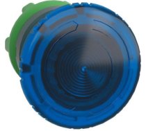 Head for illuminated push button, Harmony XB5, plastic, blue mushroom 40mm, 22mm, latching turn to r ZB5AW763 | 3389110666878