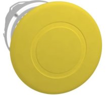 Mushroom push button head 40mm, Harmony XB4, metal, yellow, 22mm, latching push pull ZB4BT5 | 3389110171709