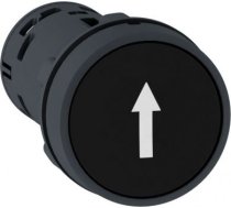 Push button, Harmony XB7, round black flush, 22mm, spring return, 1NO, white marked up arrow XB7NA21341 | 3606480469893