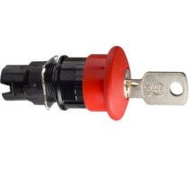 Head for emergency stop push button, Harmony XB6, red mushroom 30mm, 16mm, trigger/latching key to r ZB6AS934 | 3389110071566