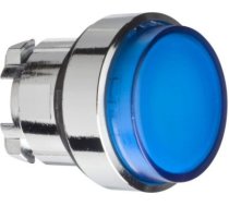 head for illuminated push button, Harmony XB4, blue, projecting pushbutton, 22mm, spring return, BA9 ZB4BW16 | 3389110889789