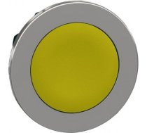 Flush mounted push button head, Harmony XB4, metal, yellow, 30mm, spring return, unmarked ZB4FA5 | 3606489581121