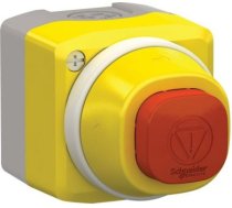 Complete control station, Harmony XALD, XALK, plastic, yellow lid, 1 illuminated emergency stop, whi XALK84W3BE | 3606489745653