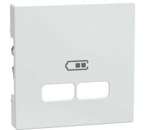 Cover plate, Merten System M, for 2 USB charger, active white MTN4367-0325 | 3606480996320