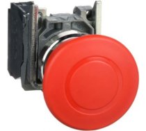 Emergency stop push button, Harmony XB4, metal, red mushroom 40mm, 22mm, trigger latching push pull, XB4BT842 | 3606480623714