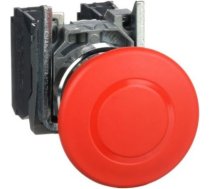 Emergency stop push button, Harmony XB4, metal, red mushroom, 40mm, 22mm, trigger latching push pull XB4BT845 | 3389110891904