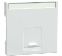 Cover plate, Merten System M, with label for data socket, active white MTN469825 | 3606485095899