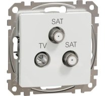 TV/SAT ligzda, Sedna Design & Elements, gala, 4dB, PRO, balts SDD111481S | 3606481466167