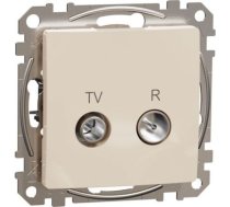 TV/R ligzda, Sedna Design & Elements, caurejoša, 7dB, PRO, bēšs SDD112474R | 3606481466525