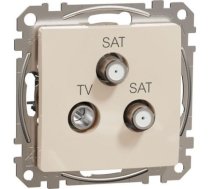 TV/SAT ligzda, Sedna Design & Elements, gala, 4dB, PRO, bēšs SDD112481S | 3606481466587