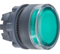 Head for illuminated push button, Harmony XB5, plastic, flush, green, 22mm, spring return, plain len ZB5AW33 | 3389110909937