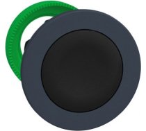 Antimicrobial Flush mounted push button head, Harmony XB5, plastic, black, 30mm, spring return, unma ZB5FA2 | 3606481339058