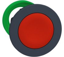 Antimicrobial Flush mounted push button head, Harmony XB5, plastic, red, 30mm, spring return, unmark ZB5FA4 | 3606481339102