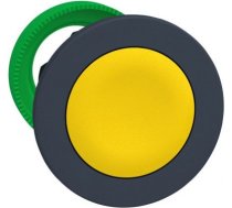 Antimicrobial Flush mounted push button head, Harmony XB5, plastic, yellow, 30mm, spring return, unm ZB5FA5 | 3606481339126