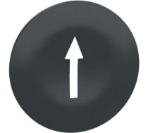 Cap for multiple-headed push button, Harmony XB4, wireless, plastic, black, 22mm, white marked arrow ZBA7235 | 3389119044196