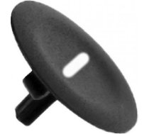 Cap for push button head, Harmony XB4, plastic, black, 22mm, white marked - ZBA2935 | 3389110109306