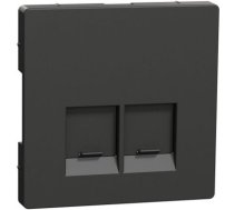 Cover plate, Merten System D, for 2 data socket, anthracite MTN4572-6034 | 3606480890369