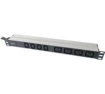 1U Aluminum PDU, rackmountable, 4x C13, 4x C19 2x 16A Plug, 250VAC 50/60Hz open end | DN-95423 | Sockets quantity 10 DN-95423 | 4016032473688