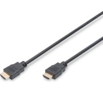 High Speed HDMI to HDMI Kabelis ar Ethernet, melns, 2 m AK-330114-020-S | 4016032322979