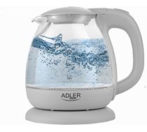 Adler | Kettle | AD 1283G | Standard | 1100 W | 1 L | Plastic/Glass | 360° rotational base | Grey AD 1283G | 5902934833417