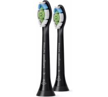 Zobu birstes uzgalis Sonicare W2 Optimal White, melna, 2gab. HX6062/13 | 8710103850342