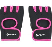 Pure2Improve | Fitness Gloves | Black/Pink P2I800070 | 8719407050403