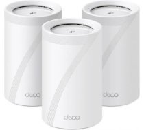 Wireless Router TP-LINK Wireless Access Point / Router 3-pack 9300 Mbps Mesh Wi-Fi 7 USB 3.0 4x2.5GbE LAN  WAN ports 4 Number of antennas 4 DECOBE65(3-PACK) DECO BE65-3-PACK- | 4897098686966