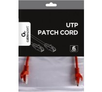 PATCH CABLE CAT6 UTP 0.25M/RED PP6U-0.25M/R GEMBIRD PP6U-0.25M/R | 8716309093064