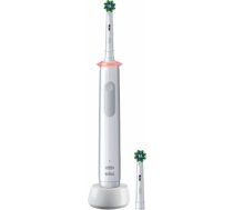 Oral-B Electric Toothbrush | Pro 3 3000 Cross Action | Rechargeable | For adults | Number of brush heads included 2 | Number of teeth brushing modes 3 | White PRO3 3000 WHITE | 8006540760857