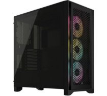 Corsair | Tempered Glass PC Case | iCUE 4000D RGB AIRFLOW | Side window | Black | Mid-Tower | Power supply included No CC-9011240-WW | 840006694304