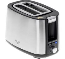 Adler | Toaster | AD 3214 | Power 750 W | Number of slots 2 | Housing material Stainless steel | Silver AD 3214 | 5903887802154