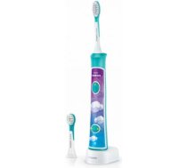 Philips | Sonic Electric toothbrush | HX6322/04 | Rechargeable | For kids | Number of brush heads included 2 | Number of teeth brushing modes 2 | Sonic technology | Aqua HX6322/04 | 8710103770251