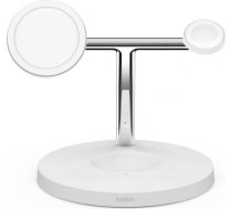 Belkin | Pro MagSafe 3in1 Wireless Charging Stand + AC Power Adapter | BOOST CHARGE WIZ017VFWH | 745883836628