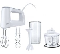 Braun Hand Mixer HM 3135 WH	 500 W, Number of speeds 5, Turbo mode, White HM 3135 WH | 8021098773241