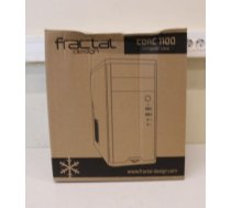 SALE OUT. Fractal Design Core 1100, Black | Fractal Design | CORE 1100 | Black | Micro ATX | DAMAGED PACKAGING | Power supply included No | ATX PSUs, up to 185mm if a typical-length optical drive is mounted FD-CA-CORE-1100-BLSO | 2000001272077