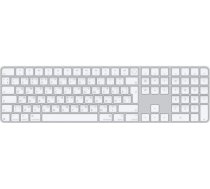 Apple Magic Keyboard with Touch ID and Numeric Keypad | Keyboard | Wireless | Russian | White MXK73RS/A | 195949655029