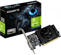 Videokarte Low Profile NVIDIA, 2 GB, GeForce GT 710, GDDR5, PCI Express 2.0, Procesora frekvence 954 MHz, 1xHDMI, 5010 MHz GV-N710D5-2GL 1.0 | 4719331301606