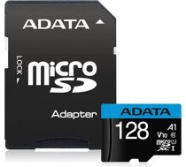 ADATA | microSDXC/SDHC UHS-I Memory Card | Premier | 128 GB | microSDHC/SDXC | Flash memory class 10 AUSDX128GUICL10A1-RA | 4713218461940