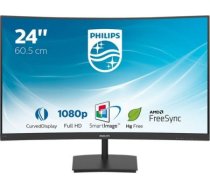 Philips | LCD monitor | 241E1SC | 24 " | VA | FHD | 16:9 | 75 Hz | 4 ms | 1920 x 1080 pixels | 250 cd/m² | HDMI audio out | HDMI ports quantity 1 | Black 241E1SC/00 | 8712581758417