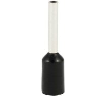Insulated cable end terminal HI 0,75/8-cza, black, Al/Cu 74.24 | 5907053110234