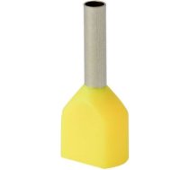 Insulated cable end terminal HI 2x0,75/8-zo, yellow, Al/Cu 74.57 | 5907053110562