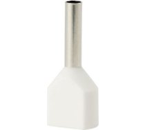 Insulated cable end terminal HI 2x0,75/8-bi, white, Al/Cu 74.97 | 5907053110968