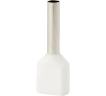 Insulated cable end terminal HI 2x1,0/10-bi, white, Al/Cu 74.98 | 5907053110975