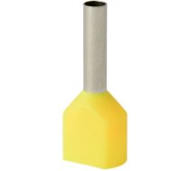 Insulated cable end terminal HI 2x1,5/10-zo, yellow, Al/Cu 74.59 | 5907053110586