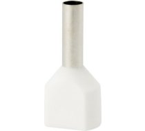 Insulated cable end terminal HI 2x2,5/10-bi, white, Al/Cu 74.100 | 5907053110999